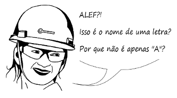 Alef? Isso é o nome de uma letra?